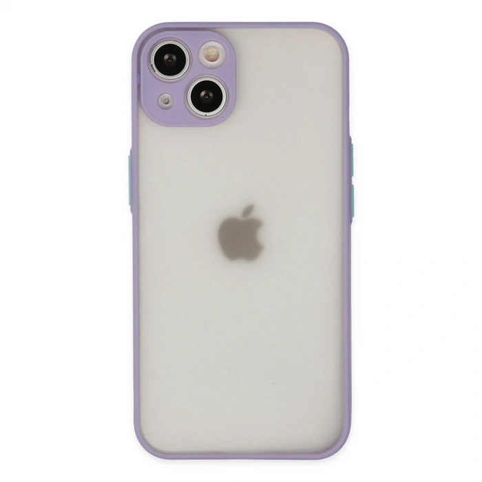 Apple İphone 15 Plus Kılıf Montreal Silikon Kapak - Mor