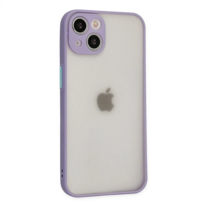 Apple İphone 15 Plus Kılıf Montreal Silikon Kapak - Mor