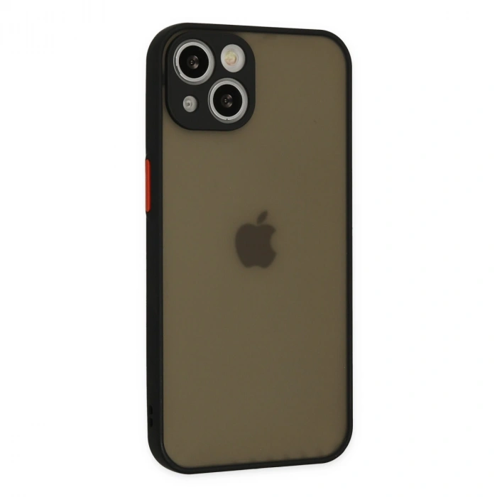 Apple İphone 15 Plus Kılıf Montreal Silikon Kapak - Siyah