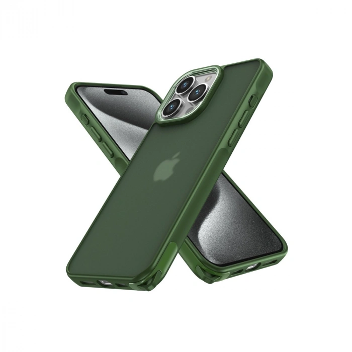 Apple İphone 15 Pro Kılıf Elegant Kapak - Yeşil