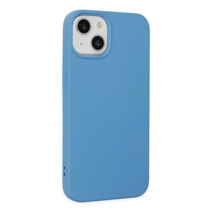 Apple İphone 15 Pro Kılıf Nano İçi Kadife Silikon - Mavi