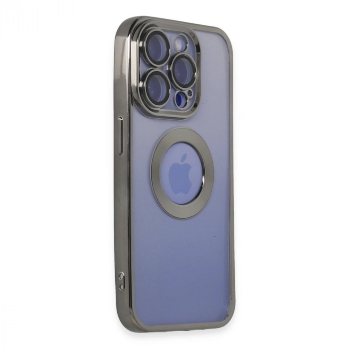 Apple İphone 15 Pro Kılıf Slot Silikon - Titan Gri