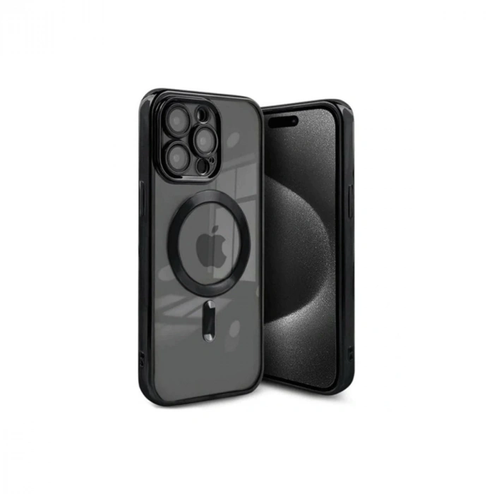 Apple İphone 15 Pro Max Kılıf Kross Magneticsafe Kapak - Siyah