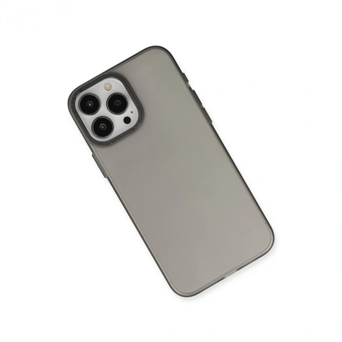 Apple İphone 15 Pro Max Kılıf Modos Metal Kapak - Siyah