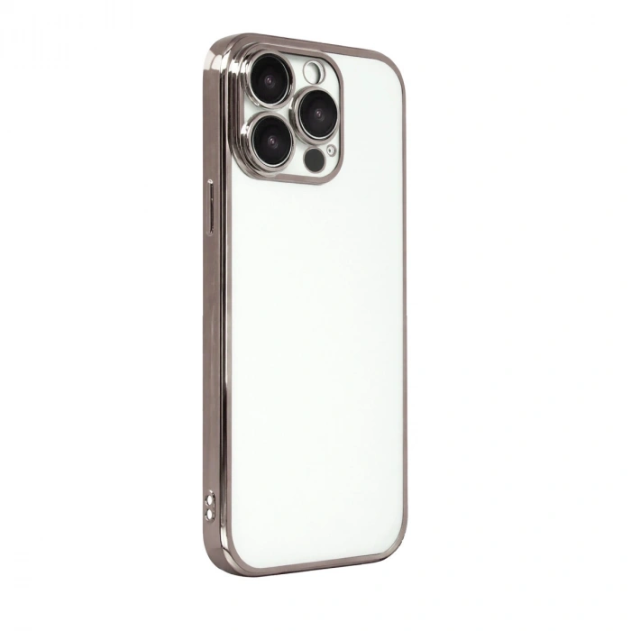 Apple İphone 15 Pro Max Razer Lensli Silikon - Titan Gri
