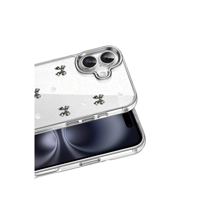 Apple İphone 16 Fiyonk Desenli Kapak - Desen 8