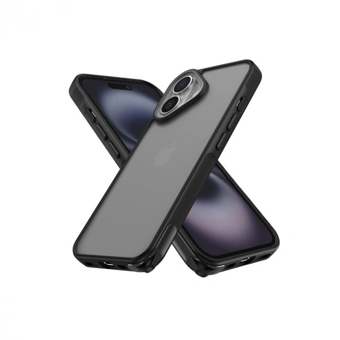 Apple İphone 16 Kılıf Elegant Kapak - Siyah