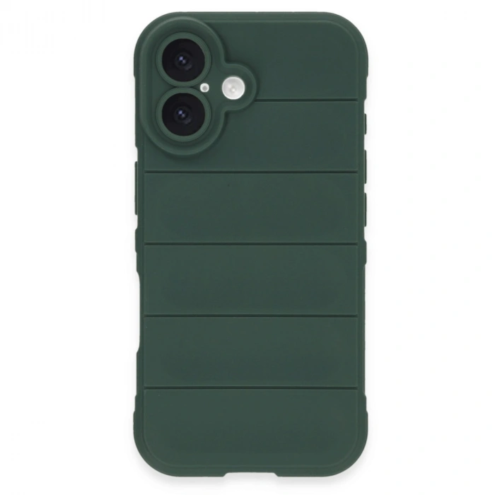 Apple İphone 16 Kılıf Optimum Silikon - Koyu Yeşil