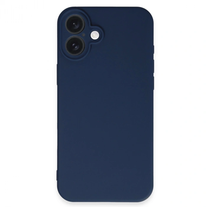 Apple İphone 16 Plus Kılıf First Silikon - Lacivert