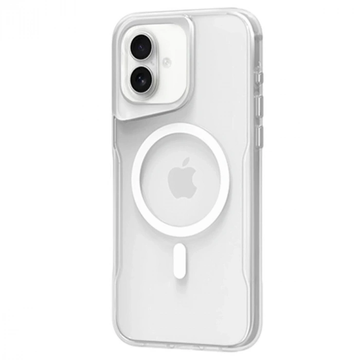 Apple İphone 16 Plus Kılıf Pc Poso Magsafe Kapak - Şeffaf
