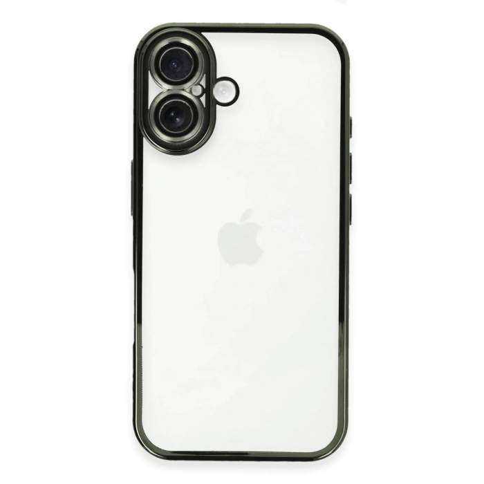 Apple İphone 16 Plus Kılıf Razer Lensli Silikon - Yeşil