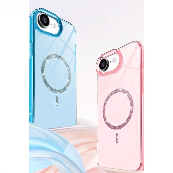 Apple İphone 16e Live Diamond Magsafe Kapak - Pembe