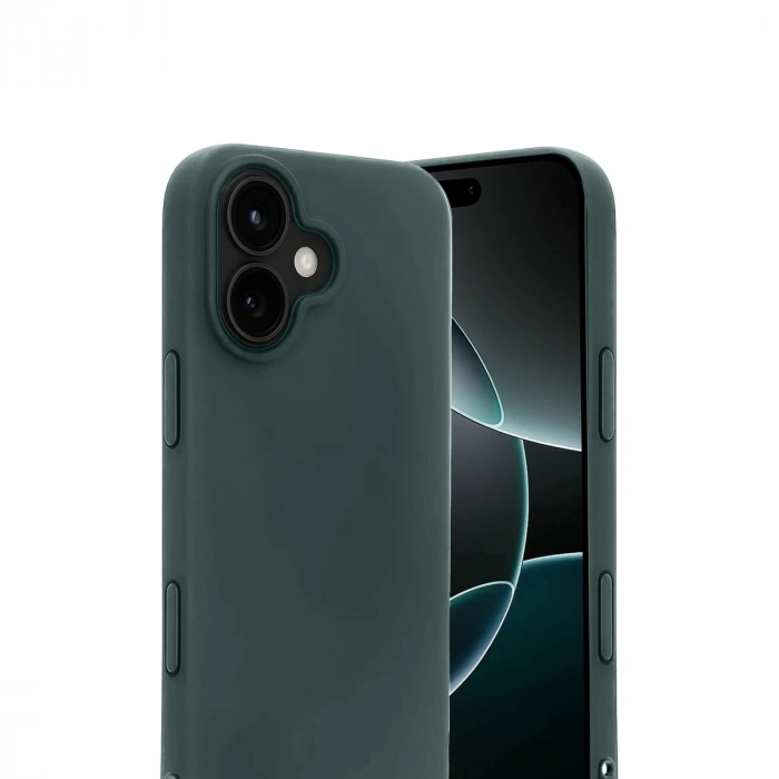 Apple İphone 17 First Silikon - Koyu Yeşil