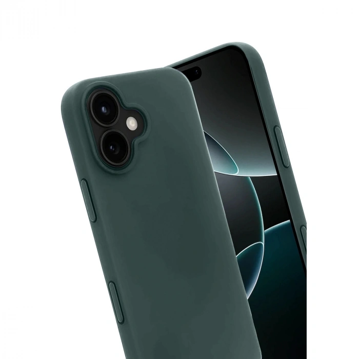 Apple İphone 17 First Silikon - Koyu Yeşil