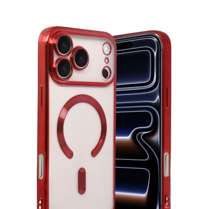 Apple İphone 17 Pro Kross Magneticsafe Kapak - Kırmızı