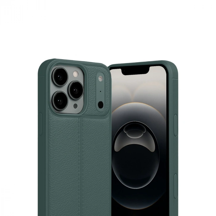 Apple İphone 17 Pro Max Auto Focus Kapak - Koyu Yeşil
