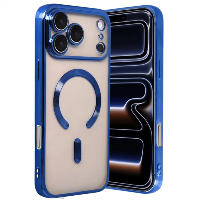 Apple İphone 17 Pro Max Kross Magneticsafe Kapak - Lacivert