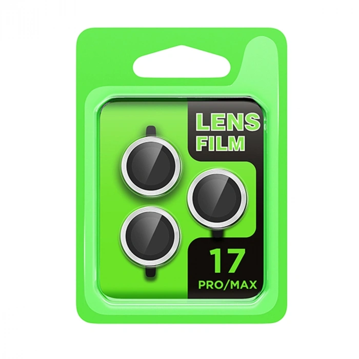 Apple İphone 17 Pro Raze Metal Kamera Lens - Gümüş