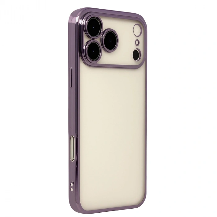 Apple İphone 17 Pro Razer Lensli Silikon - Mor