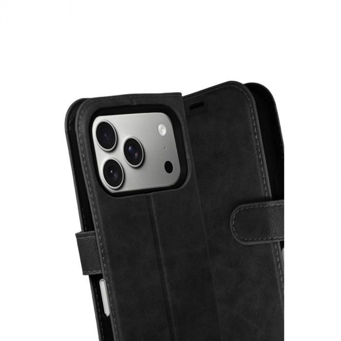 Apple İphone 17 Pro Trend S Plus Kapaklı Kılıf - Siyah