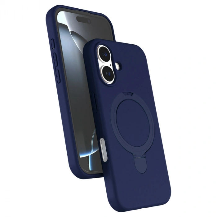 Apple İphone 17 Regal Magsafe Standlı Kapak - Lacivert