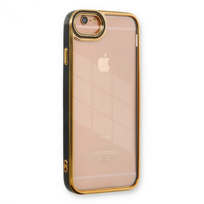 Apple İphone 6 Kılıf Liva Lens Silikon - Siyah