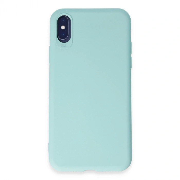 Apple İphone X Kılıf First Silikon - Turkuaz