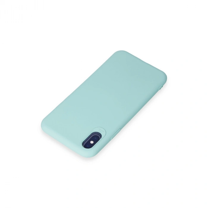 Apple İphone X Kılıf First Silikon - Turkuaz