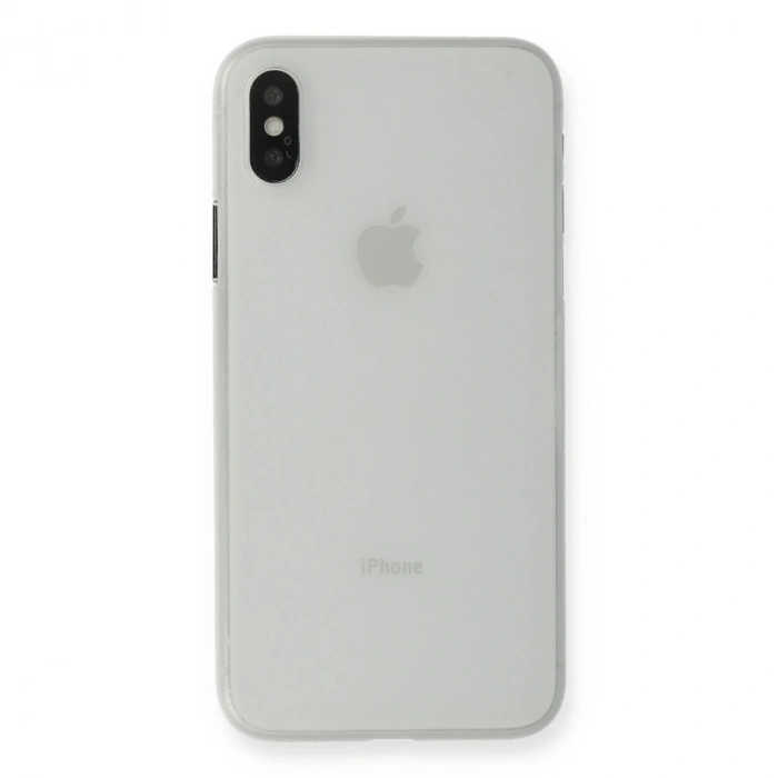 Apple İphone Xs Max Kılıf Pp Ultra İnce Kapak - Beyaz