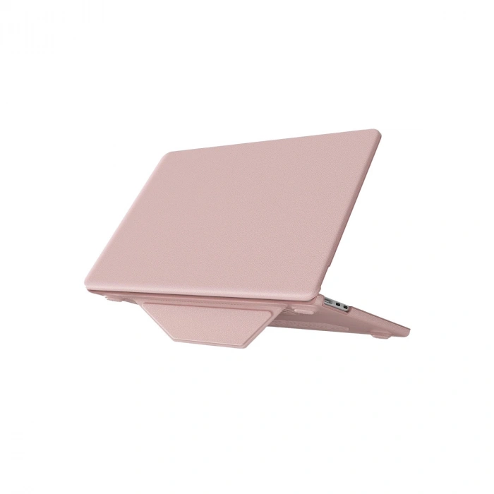 Apple Macbook Pro 14 2021 Macbook Deri Kapak - Pembe