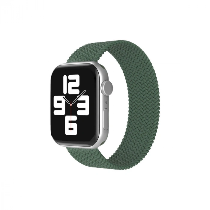 Apple Watch 38mm Ayarlı Solo Silikon Kordon (SAAT DEĞİLDİR) - Haki Yeşil