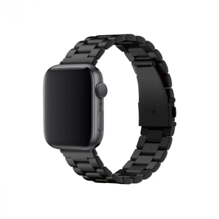 Apple Watch 42mm Metal Baklalı Kordon (SAAT DEĞİLDİR) - Siyah
