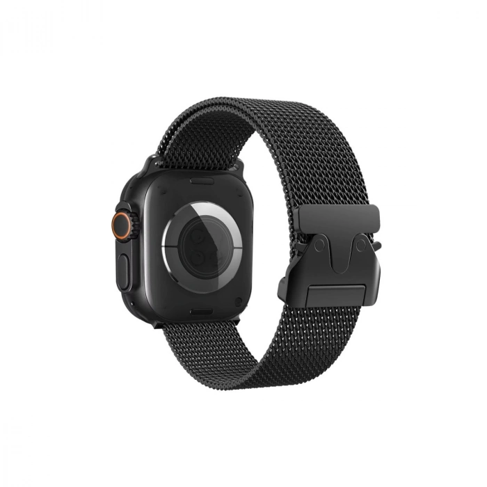 Apple Watch 42mm Milano Metal Kordon (SAAT DEĞİLDİR) - Siyah
