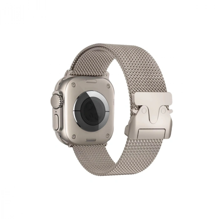 Apple Watch 42mm Milano Metal Kordon (SAAT DEĞİLDİR) - Titan Gri