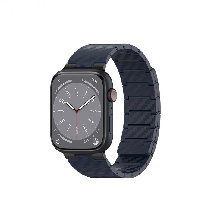 Apple Watch 45mm Carbon Steel Kordon (SAAT DEĞİLDİR) - Lacivert