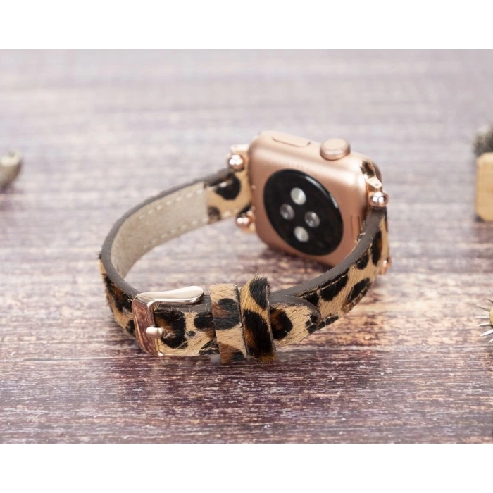 Apple Watch Uyumlu Deri Kordon 38-40-41mm Ferro LEO1N