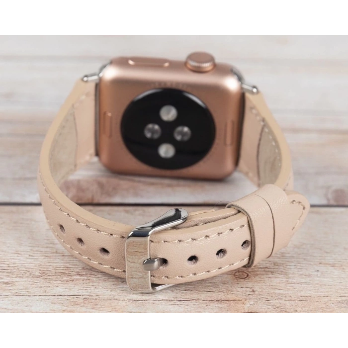 Apple Watch Uyumlu Deri Kordon 42-44-45mm Slim NU1
