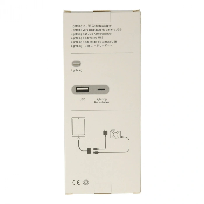 Apr22 Iphone Otg 2in1 - Beyaz