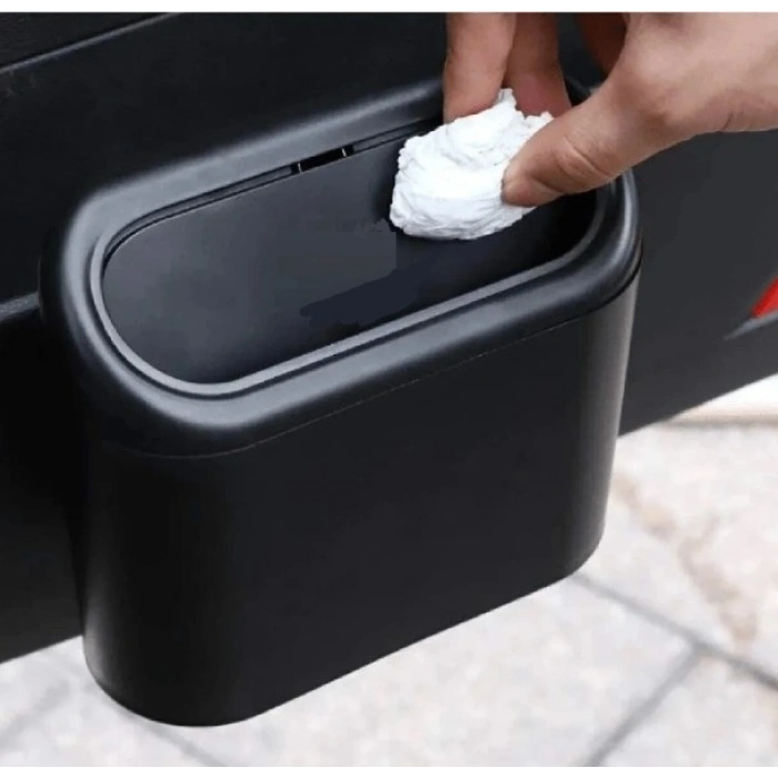 Araba Çöp Kutusu Kapaklı Organizer Siyah (5324)