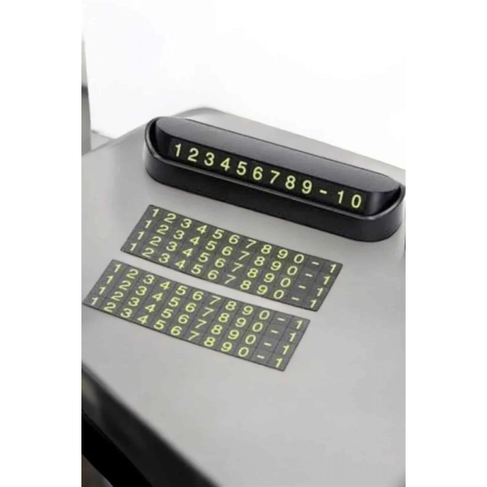 Araba Park Numaratörü Araç İçi Numaralık Değiştirilebilir Çevirmeli Mini