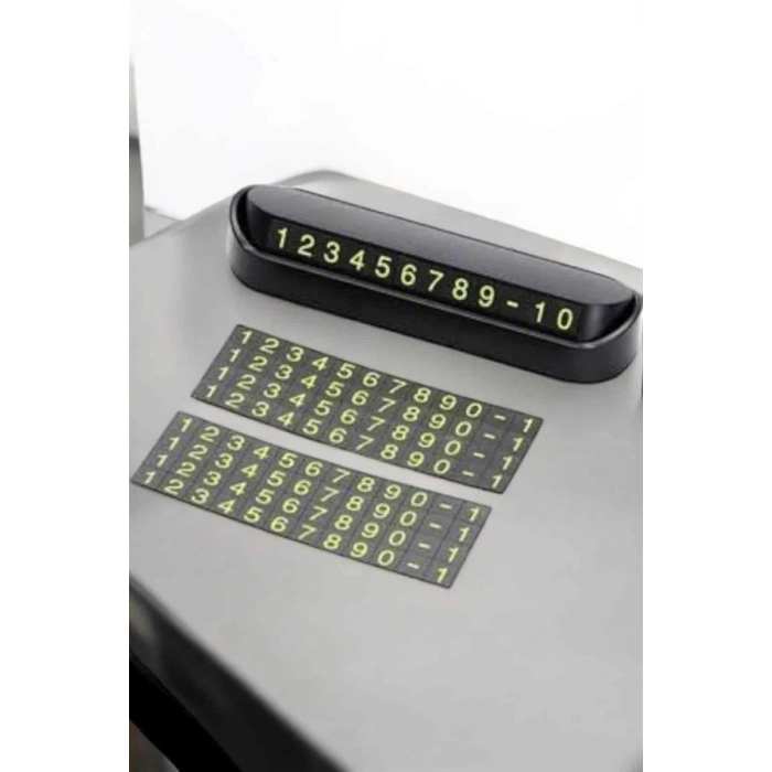 Araba Park Numaratörü Araç İçi Numaralık Değiştirilebilir Çevirmeli Mini