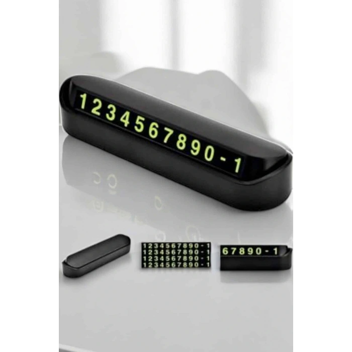 Araba Park Numaratörü Araç İçi Numaralık Değiştirilebilir Çevirmeli Mini