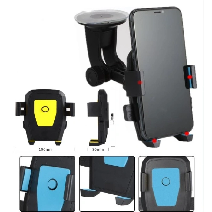 Araç İçi Cam ve Torpido Vantuzlu Telefon Tutucu (5324)