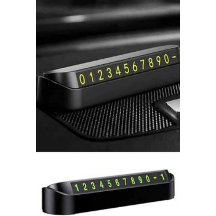 Araç İçi Numaratör Numaralık Oto Cam Kartı Fosforlu Numaratör