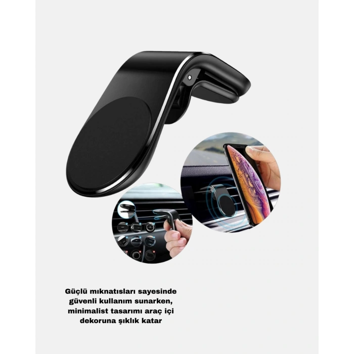 Araç İçi Telefon Tutucu + Quick Charge 3.0 Araç Şarj Cihazı Seti