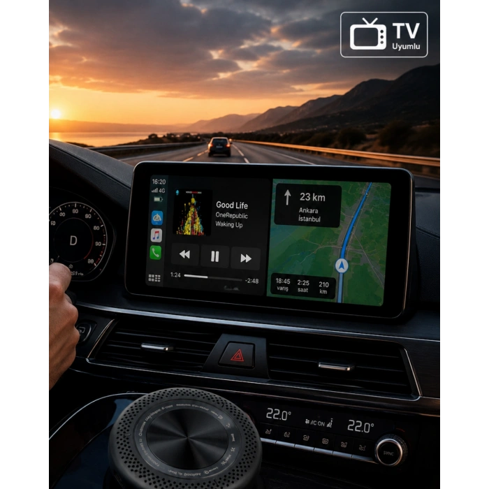 Araç ve TV Uyumlu CarPlay Box 4GB RAM 64GB Hafıza HDMI Android Sistem