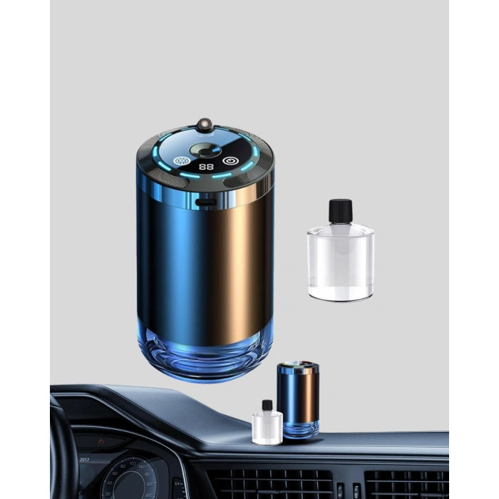 Aromaterapili Araç İçi Difüzör Usb Bağlantılı Ve Yıldız Işıklı