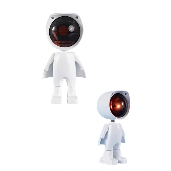 Astronot Işık Projektörü Gökkuşağı Projeksiyon Gece Lambası Hediyelik