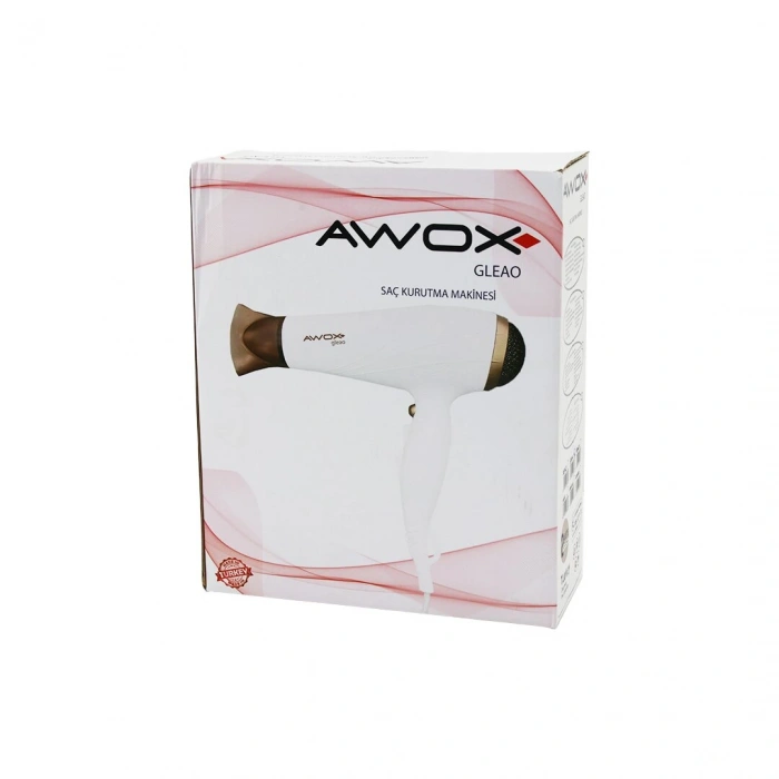 AWOX GLEAO  SİYAH  SAÇ KURUTMA - FÖN MAKİNESİ  SOĞUK ÜFLEME   2 KADEME FAN - 3 KADEME SICAKLIK   1700-2000W (5324)