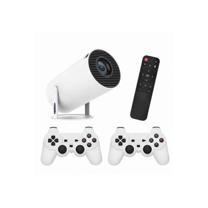 Ayaklı Oyun Projeksiyonu Çift Kollu Taşınabilir Sinema Projektörü